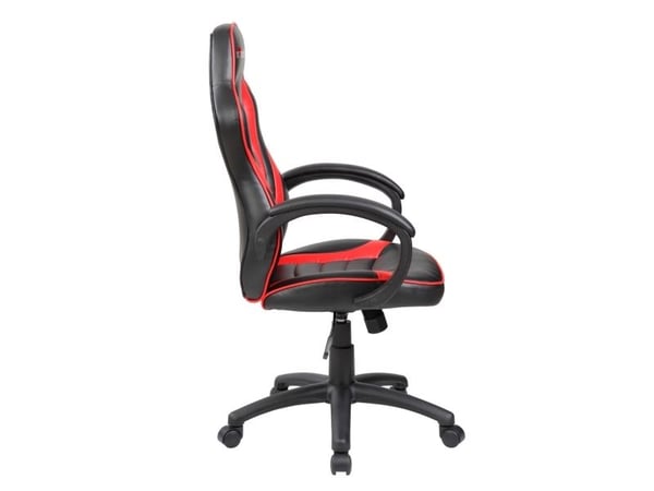 Red fighter C6, Universal gaming-stol, 90 kg, Polstret Sete, Polstret Rygg, Universell, Sort, Rød