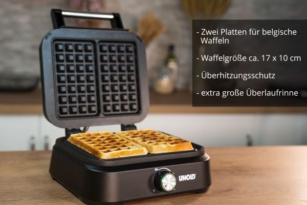 Unold 48275, 2 vohveli(a), Suorakulmainen, Musta, Muovi, Muovi, 0,7 m