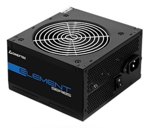 Chieftec ELEMENT Series ELP-500S - Nätaggregat (intern) - ATX12V 2.3 - 80 PLUS Bronze - AC 230 V - 500 Watt - aktive PFC - svart