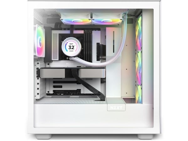 NZXT Kraken Elite 240 RGB - Kylsystem med vätska till processorn - med LCD-display - (för: LGA1700, LGA1200, LGA115x Socket, AM4, AM5) - koppar - 1...