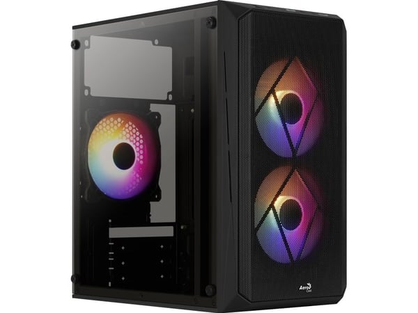 AeroCool - - micro ATX - ingen strömförsörjning - USB/ljud