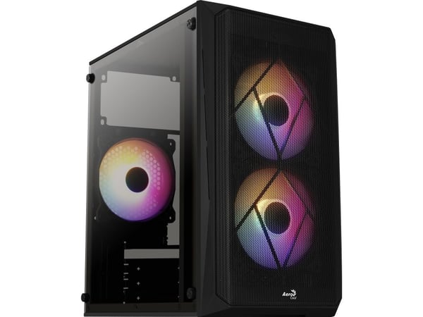 AeroCool - - micro ATX - ingen strömförsörjning - USB/ljud