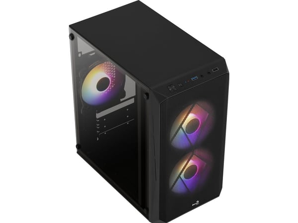 AeroCool - - micro ATX - ingen strömförsörjning - USB/ljud