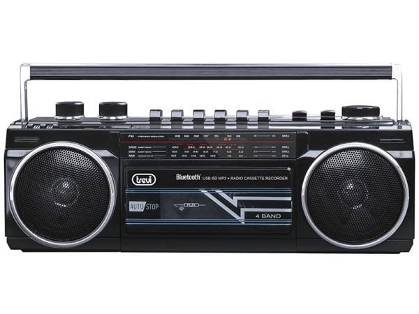 Trevi RR 501 BT, Personlig, Analog, FM, MW, SW, Svart, Rotasjon, Utvendig