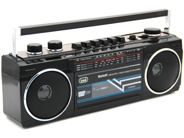 Trevi RR 501 BT, Personlig, Analog, FM, MW, SW, Svart, Rotasjon, Utvendig