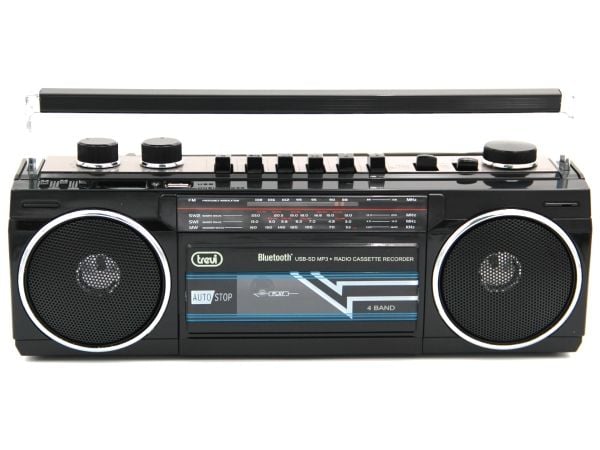 Trevi RR 501 BT, Personlig, Analog, FM, MW, SW, Svart, Rotasjon, Utvendig