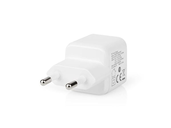 Nedis Mini Wall Charger, Sisätila, AC, 12 V, 0 m, Valkoinen