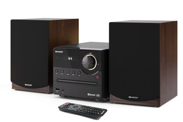 Musikksenter Sharp XL-B512(BR) Hi-Fi mikrosystem, CD/FM/USB/Bluetooth v5.0, 45W, Brown Sharp | Hi-Fi mikrosystem | XL-B512(BR) | USB-port AUX i | B...