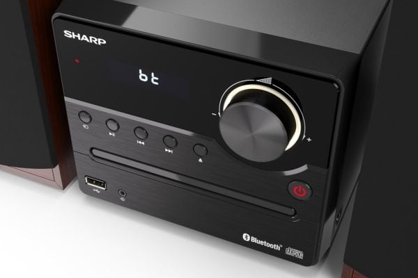 Musikksenter Sharp XL-B512(BR) Hi-Fi mikrosystem, CD/FM/USB/Bluetooth v5.0, 45W, Brown Sharp | Hi-Fi mikrosystem | XL-B512(BR) | USB-port AUX i | B...