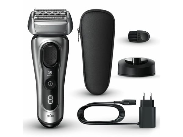 Braun Series 8 8517s, Hopea, Painikkeet, Akku, Sisäänrakennettu akku, 60 min, Laatikko