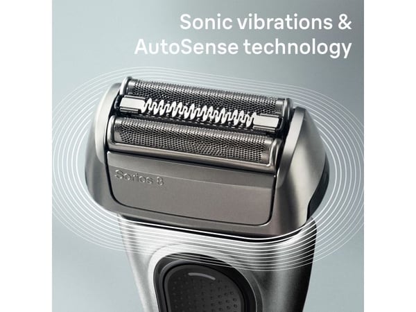 Braun Series 8 8517s, Hopea, Painikkeet, Akku, Sisäänrakennettu akku, 60 min, Laatikko
