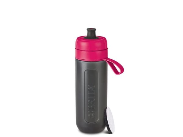 BRITA Fill&Go Active - Vattenfiltreringsflaska - Storlek 8.1 cm - Höjd 28 cm - 0.6 L - rosa