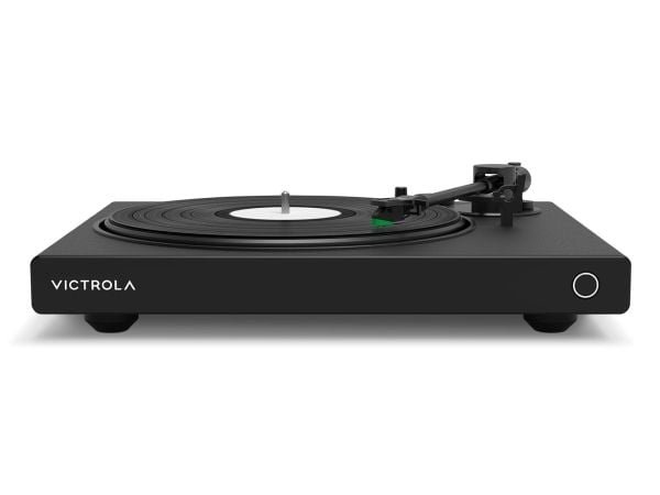 Victrola Hi-Res Onyx, Remdriven skivtallrik, Svart, Silver, Gjuten aluminium, Kolfiber, MDF, Plast, Gjuten aluminium, 33 1/3,45 RPM, 45 dB
