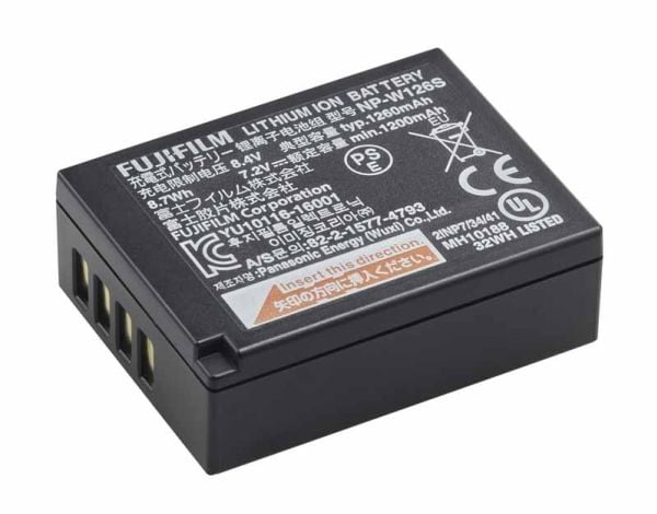 Fujifilm NP W126S - Batteri - Li-Ion - 1260 mAh - 8.7 Wh - för X Series X100, X-A20, X-A7, X-E4, X-H1, X-Pro3, X-S10, X-T100, X-T200, X-T3, X-T30, ...