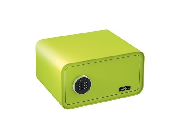 BASI mySafe 430, Frittstående safe, Grønn, Kode, Elektronisk, Vegg, Batteri, AA