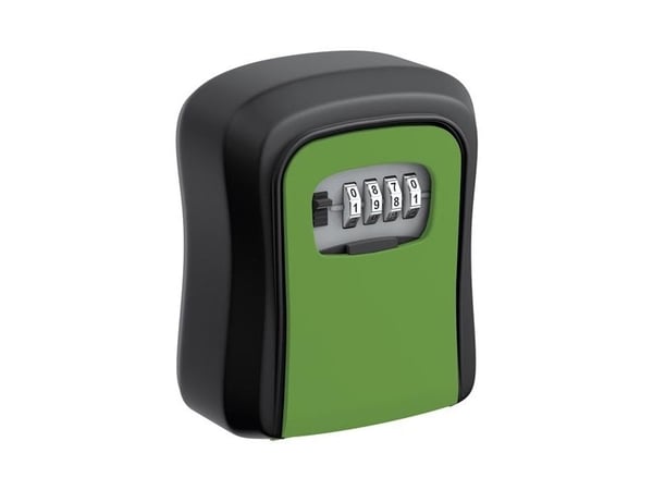 BASI SSZ 200, Väggkassaskåp, Svart, Grön, Kombinationslås, Gjuten aluminium, Vägg, nyckel