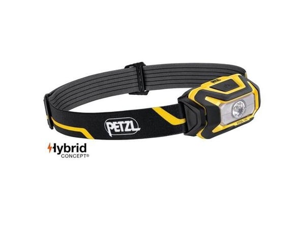 Petzl ARIA 1R Hodelykt Svart / Gul