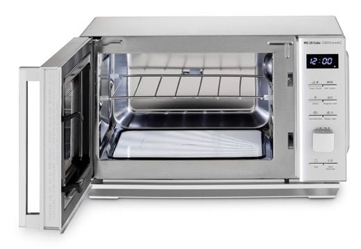 Caso MG 20 Cube, Benkeplate, Grill mikrobølge, 20 l, 800 W, Knapper, Rotasjon, Sølv