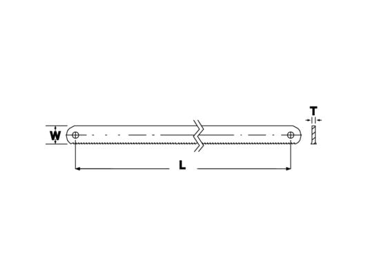 Bahco 3906-300-24-10P, Metalli, Terästä, Sininen, Oranssi, 30 cm, 13 mm, 0,65 mm