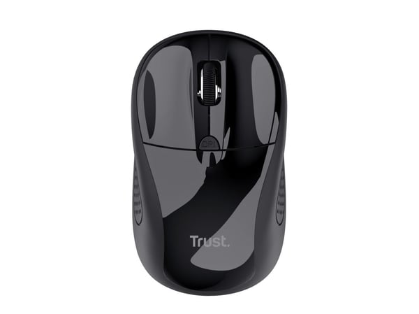 Trust - Mus - höger- och vänsterhänta - optisk - 4 knappar - trådlös - 2.4 GHz - trådlös USB-mottagare - svart