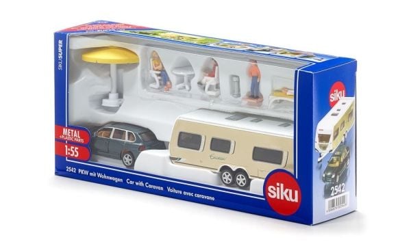 Siku 1:55 Car With Caravan