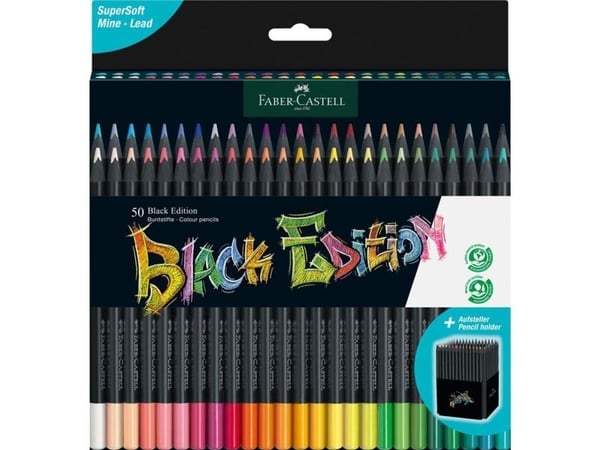 Faber-Castell 116450, Mjuk, Multifärg, 50 styck