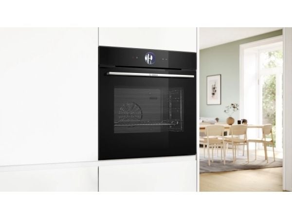 Bosch Serie 8 HBG7363B1, Medium, Elektrisk ovn, 71 l, 3600 W, 71 l, Innebygget