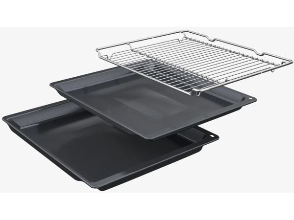 Bosch Serie 8 HBG7363B1, Medium, Elektrisk ovn, 71 l, 3600 W, 71 l, Innebygget