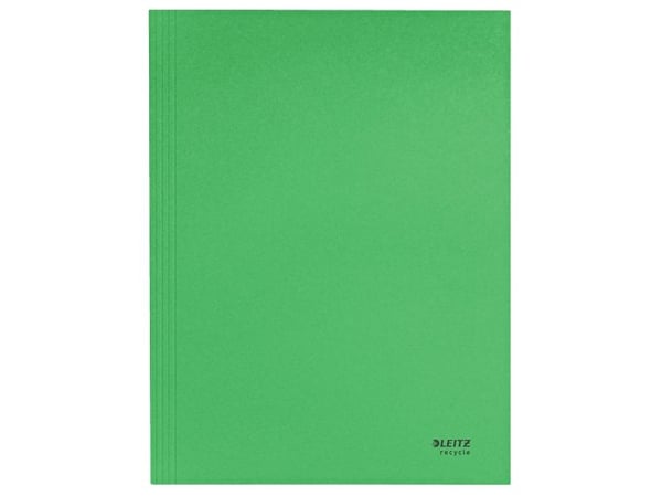 Leitz Recycle - 3-fliksmappe - for A4 (210 x 297 mm) - kapasitet: 250 ark - grønn