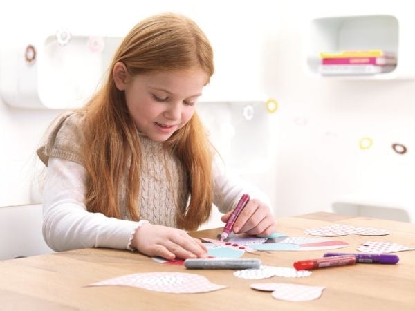 TESA 59988-00000, Glittersats, Blå, Grön, Orange, Rosa, Violett, Gul, 6 färger, Pojke/flicka, 6 styck, Blåsa