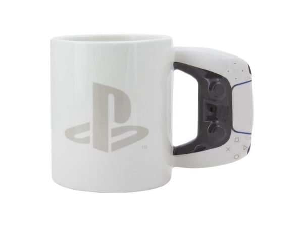 Paladone Playstation Shaped Mug PS5, Yksi, 0,48 L, Valkoinen, Keraaminen, Muki, Universaali