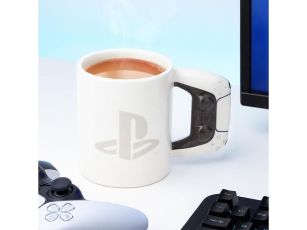 Paladone Playstation Shaped Mug PS5, Yksi, 0,48 L, Valkoinen, Keraaminen, Muki, Universaali