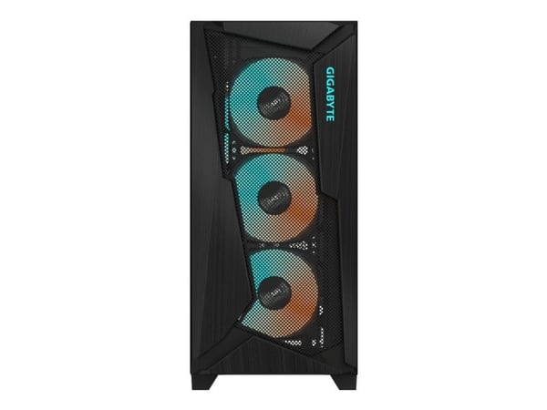 Gigabyte C301 Glass V2 - Mid tower - utvidet ATX (E-ATX) - sidepanel med vindu (herdet glass) - ingen strømforsyning (ATX) - svart - USB/lyd