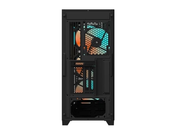 Gigabyte C301 Glass V2 - Mid tower - utvidet ATX (E-ATX) - sidepanel med vindu (herdet glass) - ingen strømforsyning (ATX) - svart - USB/lyd