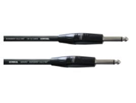 Cordial CII 9 PP, Plug 6.3mm, Hankjønn, Plug 6.3mm, Hankjønn, 9 m, Sort