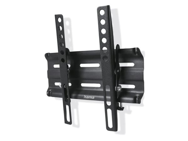 Hama - Monteringssats (väggfäste) - Smal - för TV - stålplatta - svart - skärmstorlek: 19"-48"