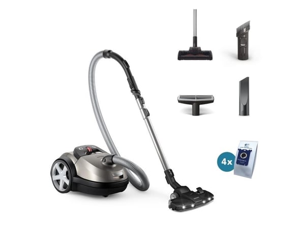 Philips XD8152 - Støvsuger - kanister - pose - shell gray