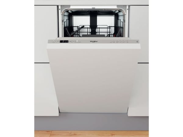 Whirlpool WSIC 3M27 C - Oppvaskmaskin - innebygd - Nisje - bredde: 45 cm - dybde: 56 cm - høyde: 82 cm - sølv