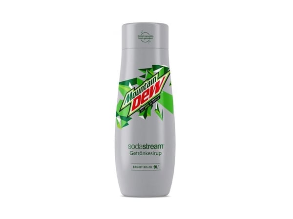 SodaStream Mountain Dew, Klembar flaske, CE, 1 kcal, 4 kJ, 0,01 g, 0,1 g
