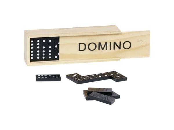 Goki Domino game in wooden box, Barn, Trä, Pojke/flicka, 4 År, 38 mm, 19 mm