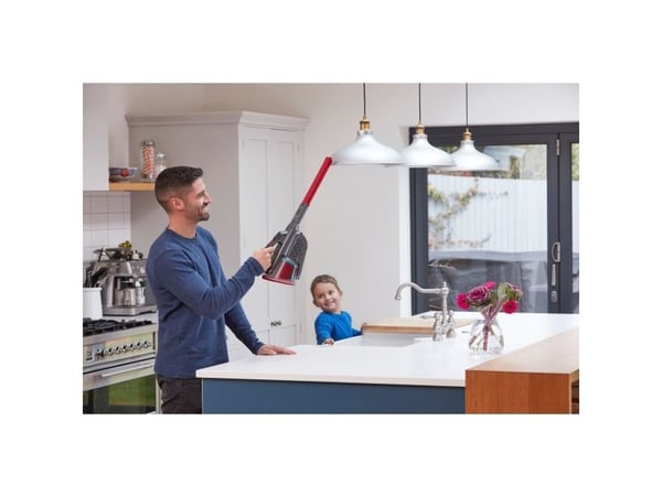 Black & Decker BHHV315J-QW, Kuiva, Suodatus, Pussiton, Musta, Punainen, 0,7 L, Akku