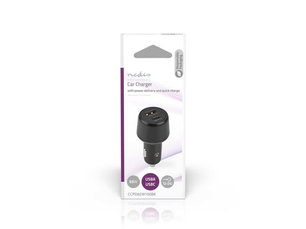 Nedis CCPD65W100BK - Bilstrømadapter