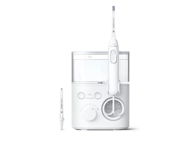 Philips oral irrigator, vanntrykkregulator, 550 ml vannbeholder, 2 festedyser (HX3711/20)