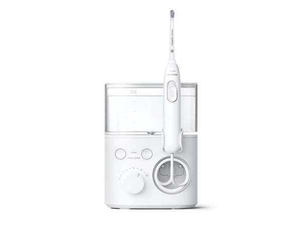Philips oral irrigator, vanntrykkregulator, 550 ml vannbeholder, 2 festedyser (HX3711/20)