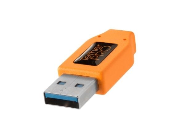 Tether Tools CU3017, 5 m, USB A, USB A, USB 3.2 Gen 1 (3.1 Gen 1), 5 Gbit/s, Oransje