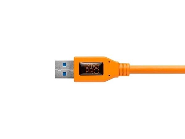 Tether Tools CU3017, 5 m, USB A, USB A, USB 3.2 Gen 1 (3.1 Gen 1), 5 Gbit/s, Oransje