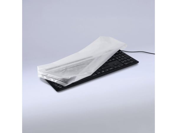 Hama 00113818, Dammskydd till tangentbord, Transparent, EVA (Ethylene Vinyl Acetate), Polyeten, 480 x 50 x 215 mm, 155 mm, 110 mm