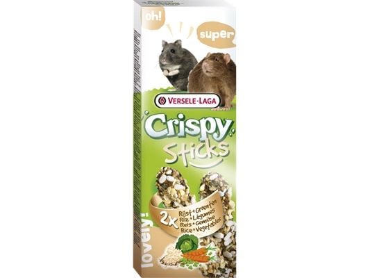 Versele-Laga Sticks Hamsters-Rats Rice & Vegetables, Snack, 110 g, Guinea pig, Hamster, Mus, Vitamin D3, Vitamin E, Cereals (1.5%, roasted rice), s... Versele-Laga Sticks Hamsters-Rats Rice & Vegetables, Snack, 110 g, Guinea pig, Hamster, Mus, Vitamin D3, Vitamin E, Cereals (1.5%, roasted rice), s...