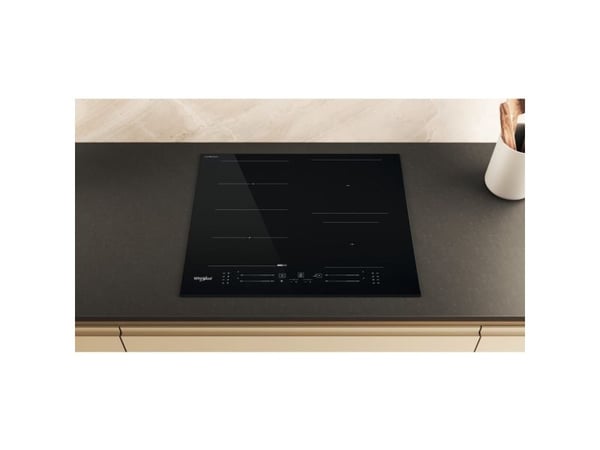 Whirlpool WF S5060 CPBF, Musta, Kiinteä, 59 cm, Keraaminen, Keraaminen, 4 alue(tta)