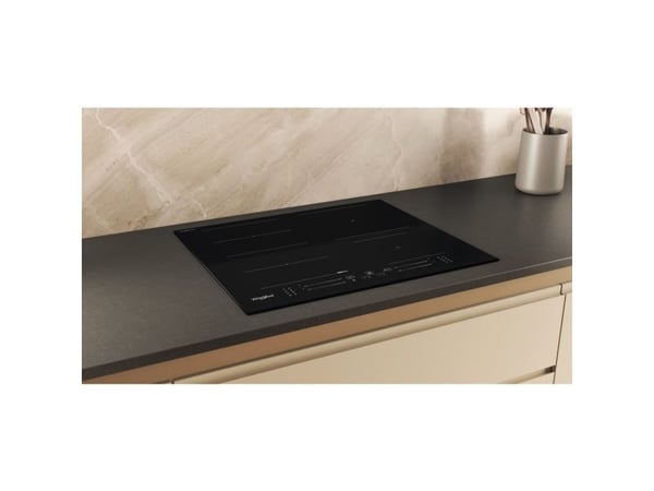 Whirlpool WF S5060 CPBF, Musta, Kiinteä, 59 cm, Keraaminen, Keraaminen, 4 alue(tta)